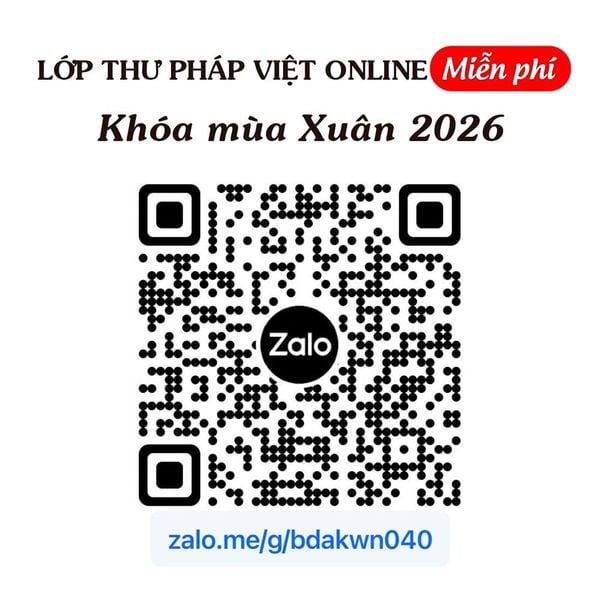 Tham gia lớp học thư pháp miễn phí thầy đồ Trần Việt Hưng