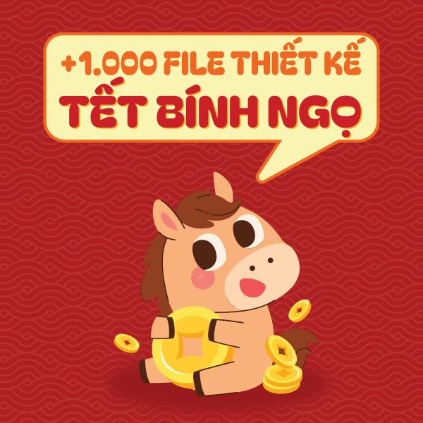 File vector Tết Bính Ngọ Happy New Year 2026
