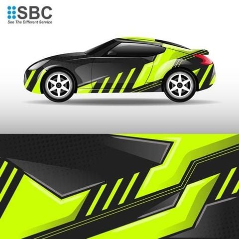 in tem xe ô tô màu cam với máy in tem xe 8 màu Roland VG3 02