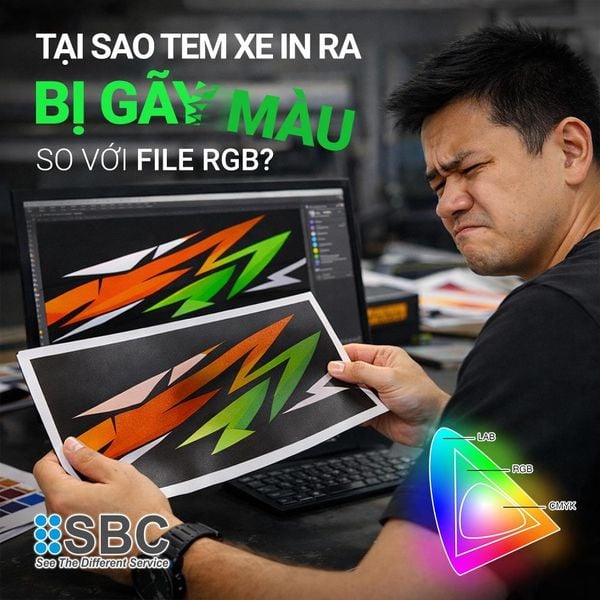 vì sao máy in tem xe có khi in màu ra sai rất xa so với màn hình