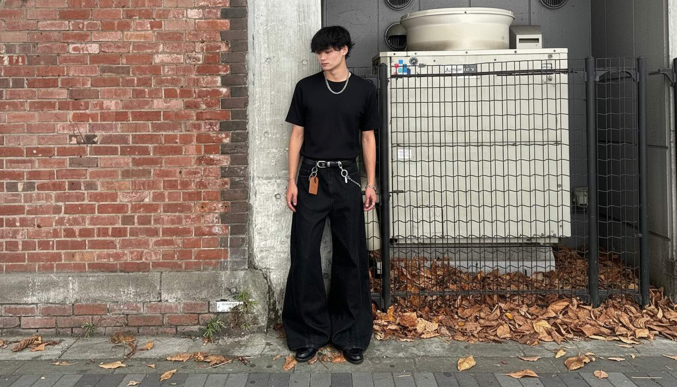 Chọn sai chiều dài áo dễ làm outfit với quần jean ống loe bị nặng và cũ