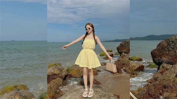 Phối đồ với chân váy chữ A ngắn - áo trễ vai hoặc áo kiểu nữ tính