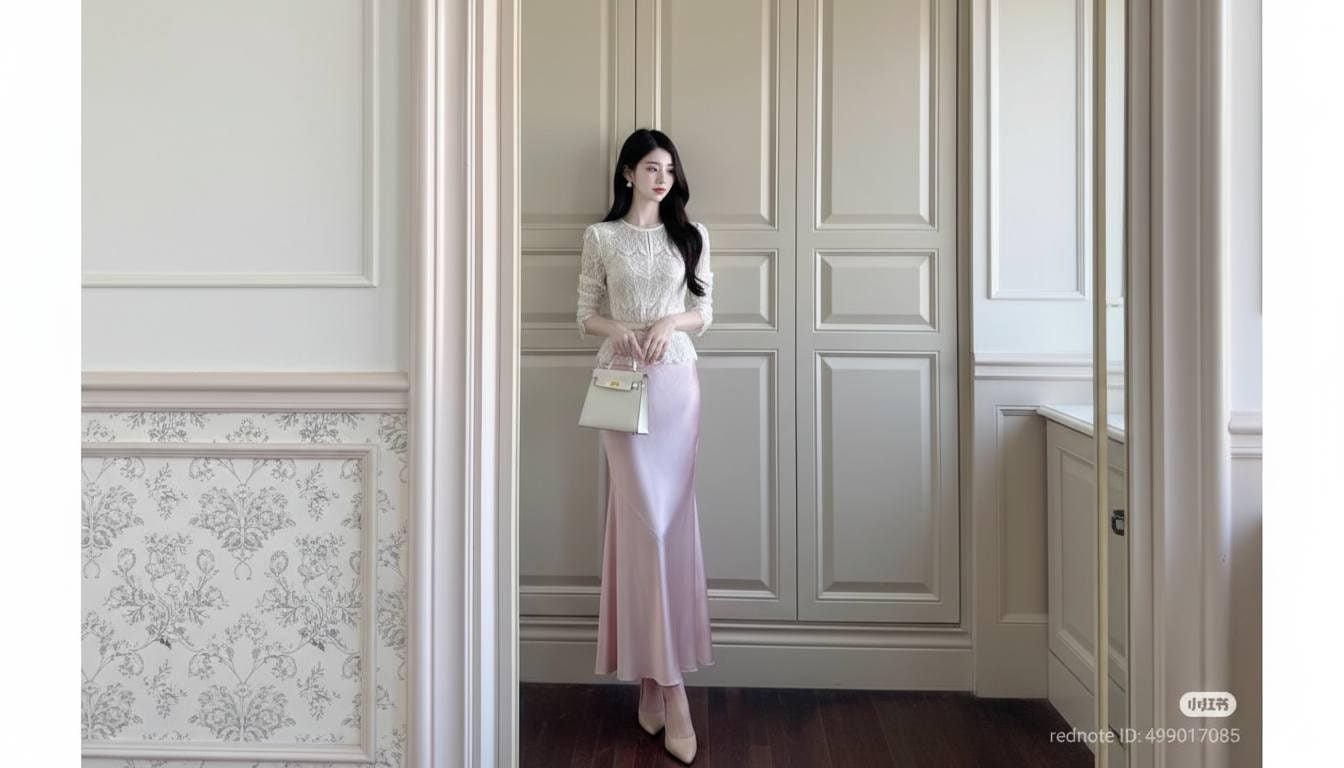 Giữ bảng màu sạch giúp chân váy lụa được nhìn sang và tinh hơn