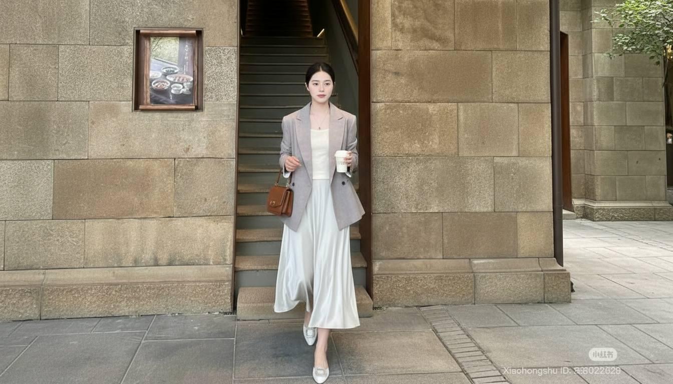 Phối chân váy lụa với phần trên quá mềm dễ khiến set đồ bị dừ