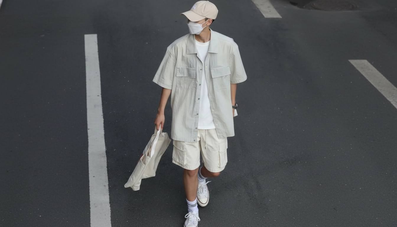 Áo sơ mi mặc như lớp khoác ngoài với áo thun trẻ và phóng khoáng