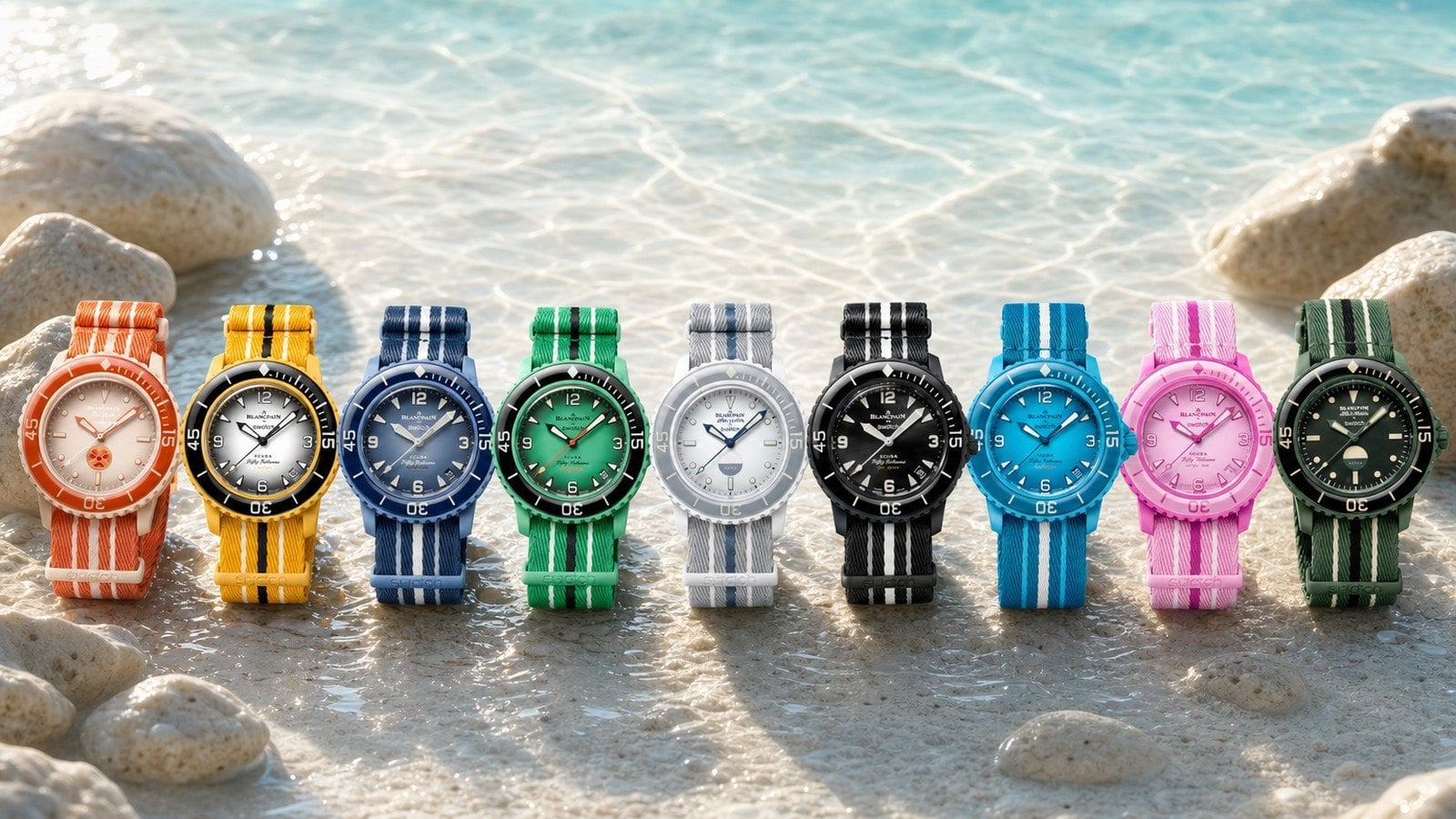 Các phiên bản Blancpain x Swatch nổi bật trong bộ sưu tập