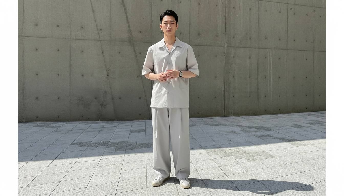 Áo sơ mi mặc theo set monochrome hoặc ton-sur-ton tinh tế