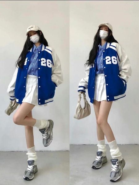 20 cách phối màu quần áo nữ và chọn màu Xanh cobalt + Trắng