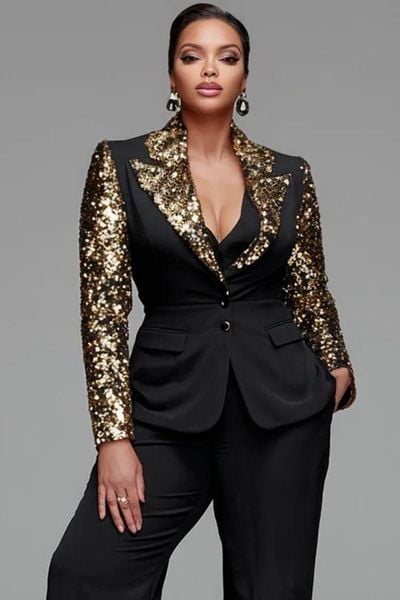 20 cách phối màu quần áo nữ và chọn Đen + Gold