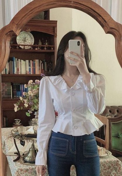 Những kiểu áo sơ mi sang chảnh - Áo sơ mi peplum tôn eo