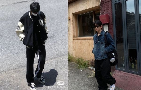 Boy phố với Áo bomber và áo khoác denim