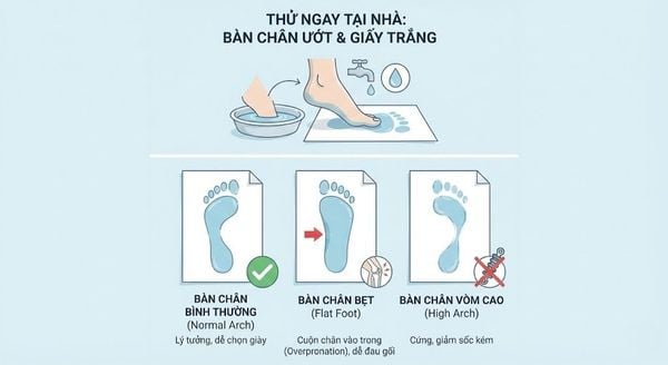 Xác định kiểu bàn chân
