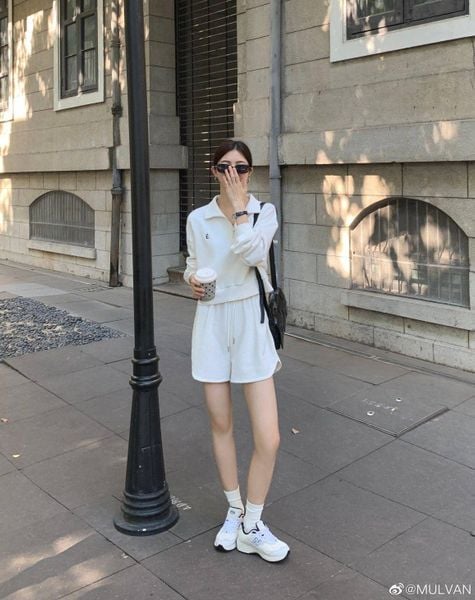 Cắch phối đồ với áo polo nữ - phối ton-sur-ton