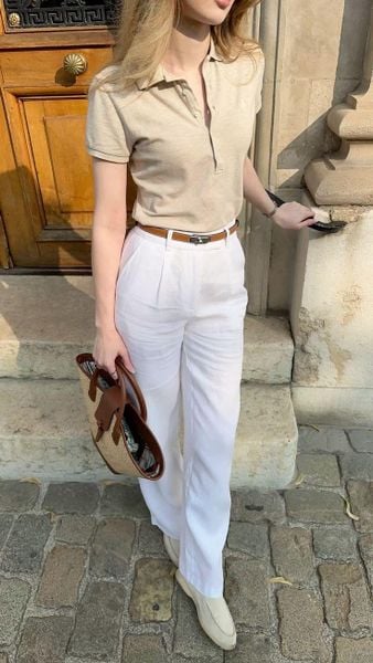 Mẹo phối đồ với áo polo nữ