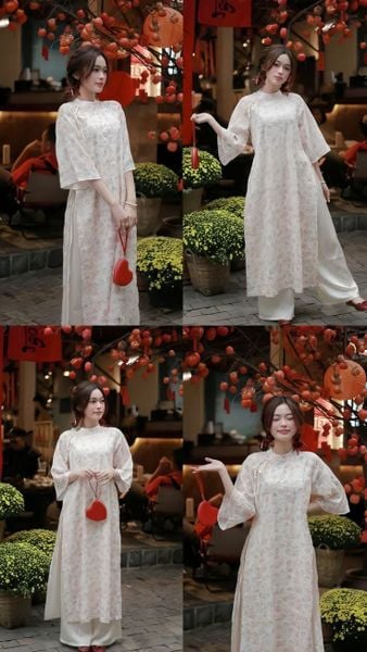 Đồ tết 2026 - Set áo dài cách tân phối chân váy hoặc quần suông