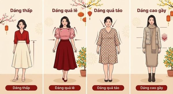Đồ tết 2026 - Chọn trang phục Tết theo dáng người
