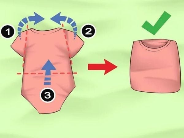 gấp quần áo trẻ em