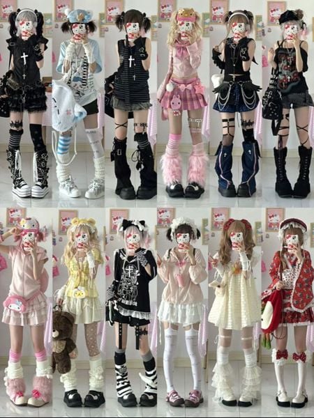 Phụ kiện lòe loẹt và nhiều màu sắc