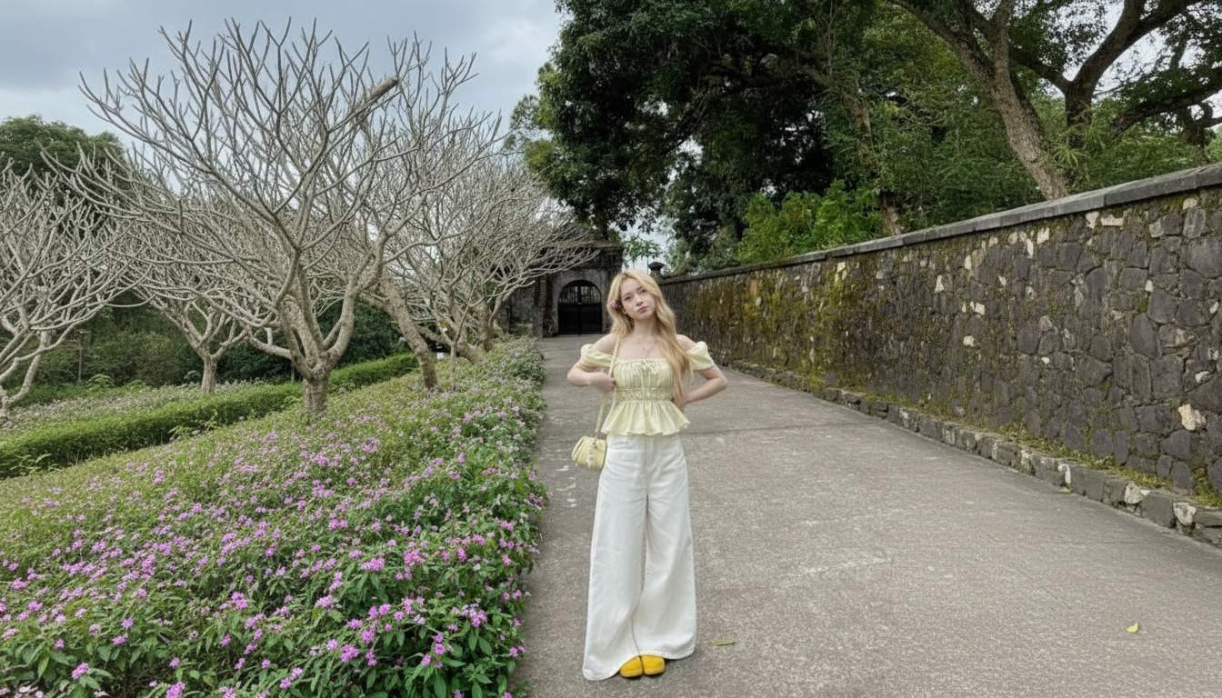 Áo baby doll với phom xòe khiến phần thân trên trông đầy hơn