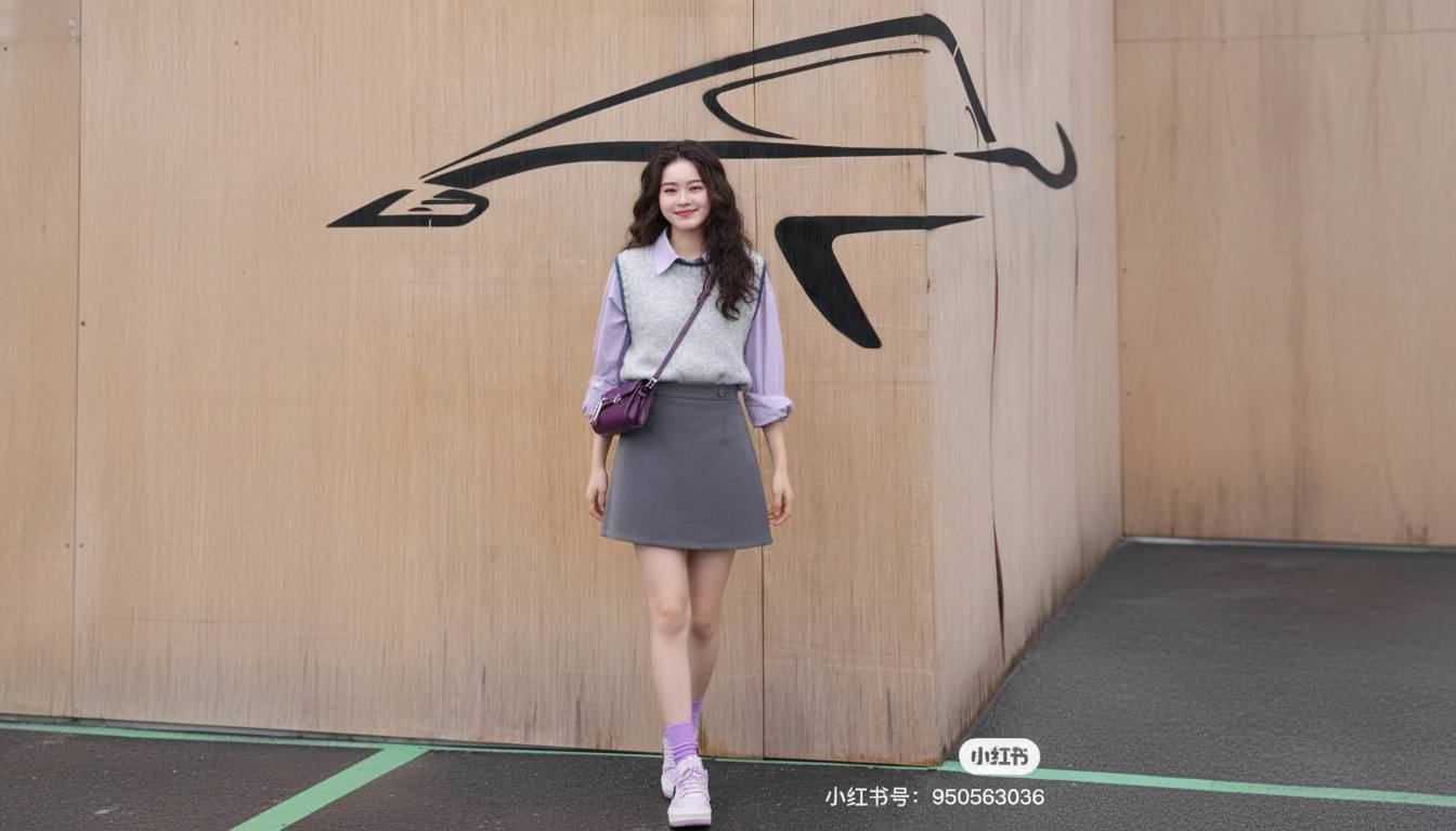 Chân váy ngắn phối hoodie hoặc sweater thoải mái cho ngày mát