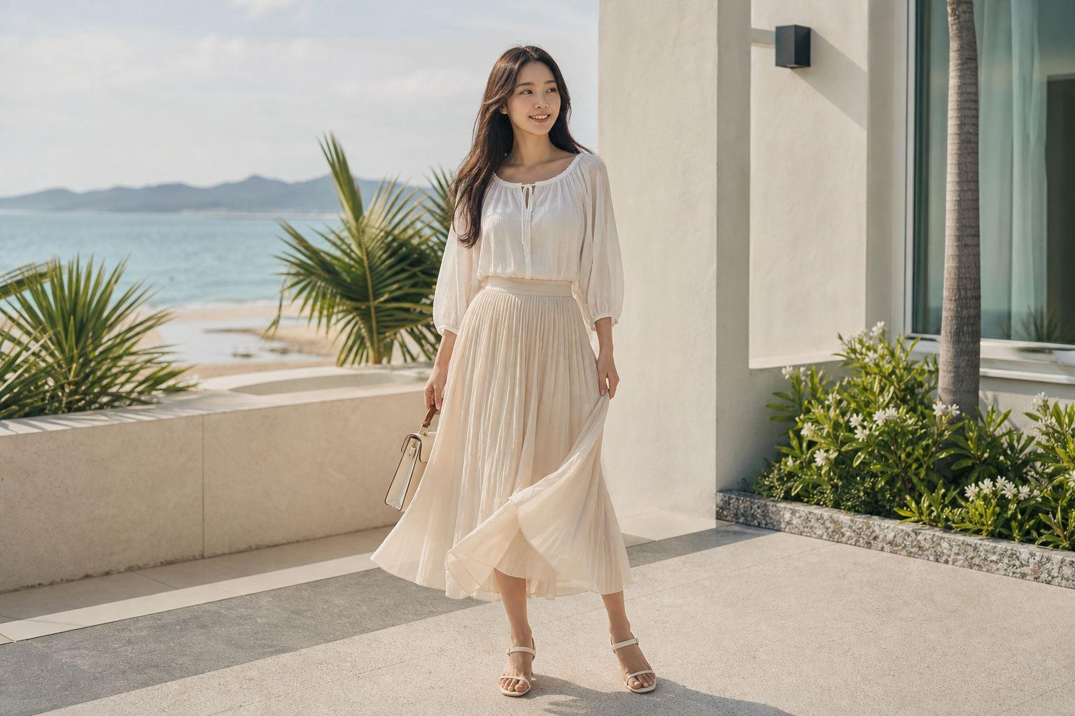 Chất liệu đầm maxi đi biển nhẹ và bay