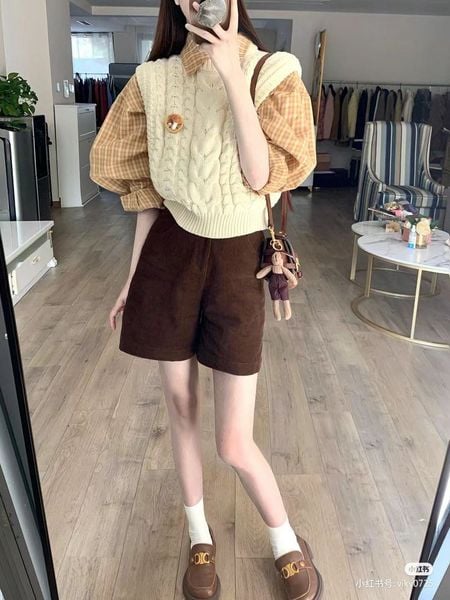 Màu nâu phối với màu gì - be