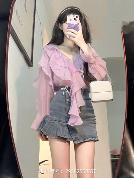 Màu tím phối với màu gì - xanh denim