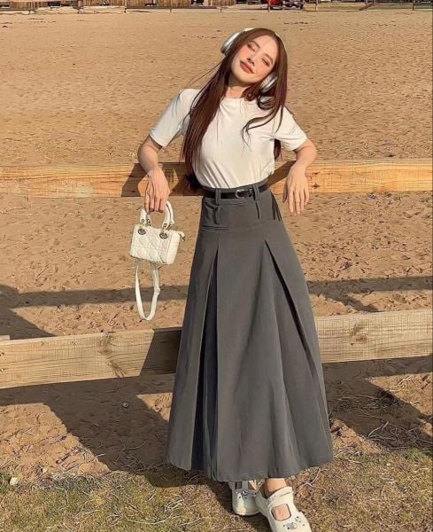 Màu xám phối với màu gì - Phối với trắng