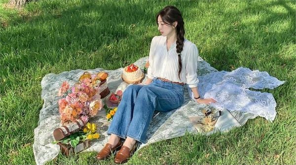 Phối đồ với quần ống suông nữ - Khi muốn thanh lịch