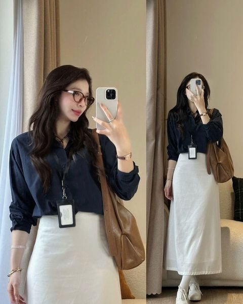 Outfit công sở - Dùng phụ kiện
