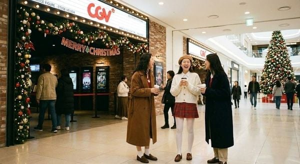 Outfit giáng sinh - Cardigan trắng phối chân váy caro đỏ