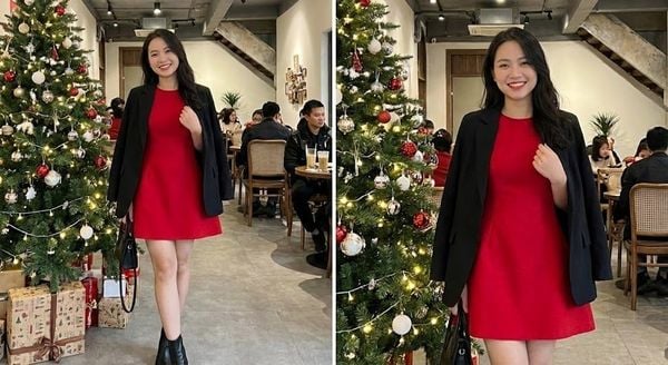 Outfit giáng sinh - Đầm đỏ mini