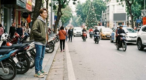 Outfit giáng sinh - Hoodie phối Áo khoác Bomber và Jeans