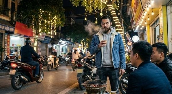 Outfit giáng sinh - Áo khoác Denim lót lông phối Hoodie