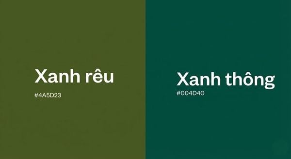 Outfit giáng sinh - Tông màu Xanh rêu - Xanh thông (Pine Green)