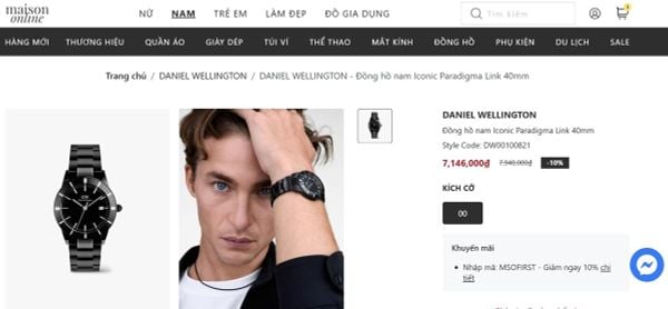 Mua Daniel Wellington chính hãng, uy tín tại Maison Online