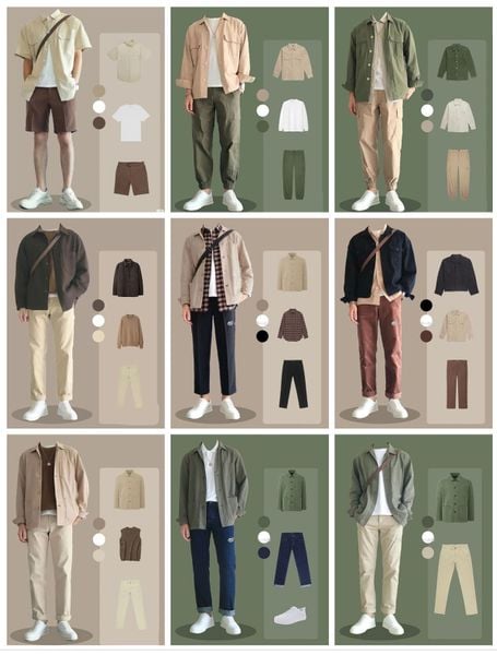 Phối đồ nam với Màu sắc