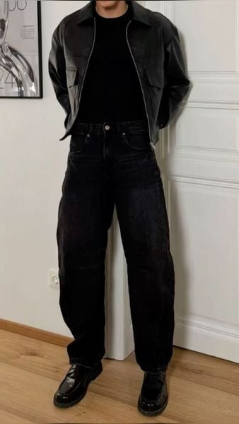 Cách phối đồ với giày boot nam - quần baggy hoặc relaxed fit