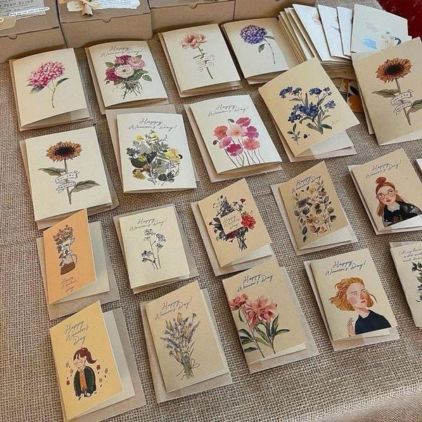 Quà 8/3 cho cô giáo - Thiệp viết tay của học sinh