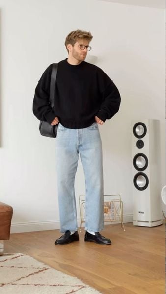 Quần ống suông đi với giày gì nam - Loafer