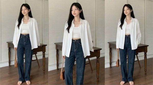 ?o s? mi n? form r?ng ph?i croptop ho?c ?o hai d?y b?n trong theo phong c?ch hi?n ??i