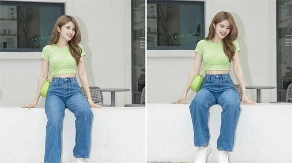 Phối đồ với quần ống suông nữ - Khi muốn tôn eo