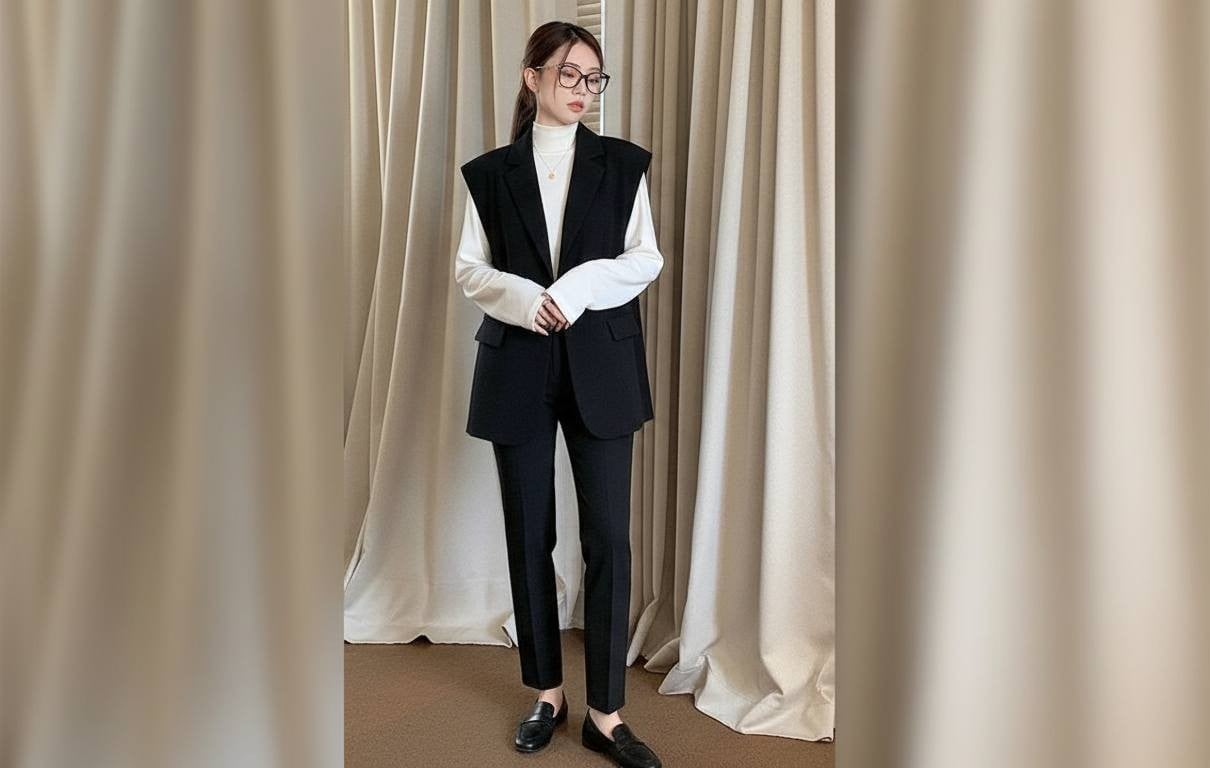 Áo gile nữ với chất liệu phù hợp theo mùa và hoàn cảnh mặc