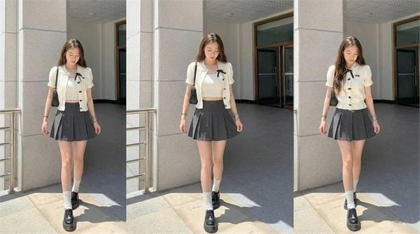 Phối đồ với chân váy chữ A ngắn - Khi muốn hack dáng