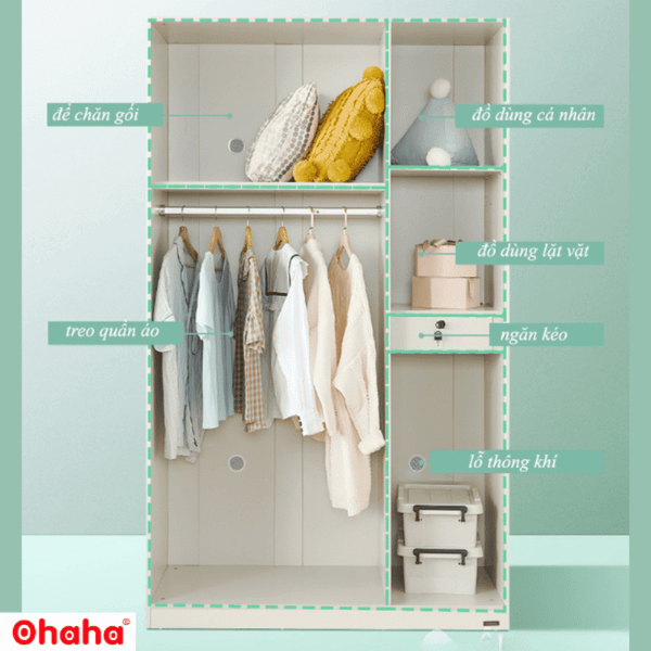Công năng vượt trội của tủ quần áo trẻ em