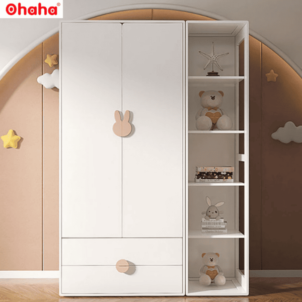 Tủ Quần Áo Trẻ Em Hiện Đại Nhã Nhặn