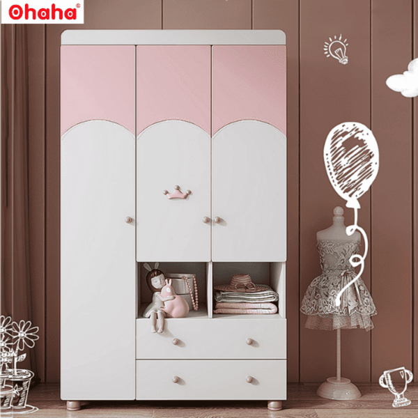 Tủ quần áo trẻ em hiện đại, dễ thương