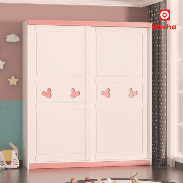 Tủ quần áo trẻ em cửa lùa tiết kiệm diện tích