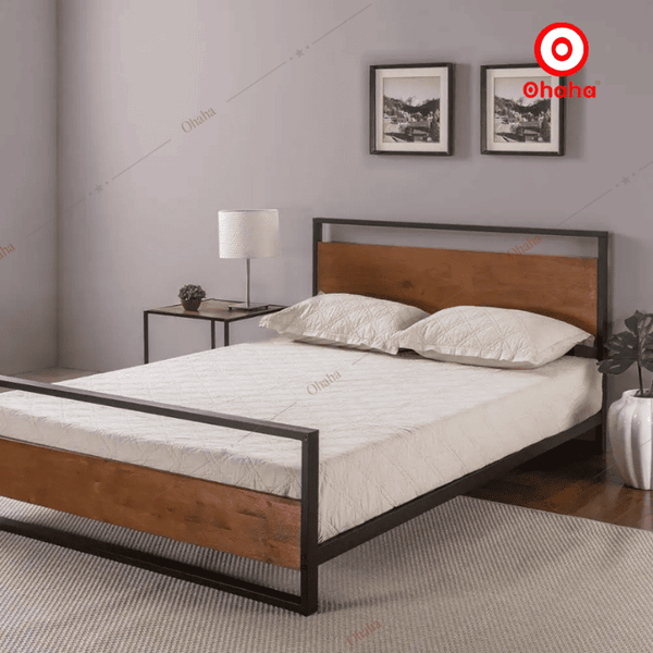 Giường sắt OHAHA - GS006 giường sắt giá rẻ nhưng vẫn bền và đẹp