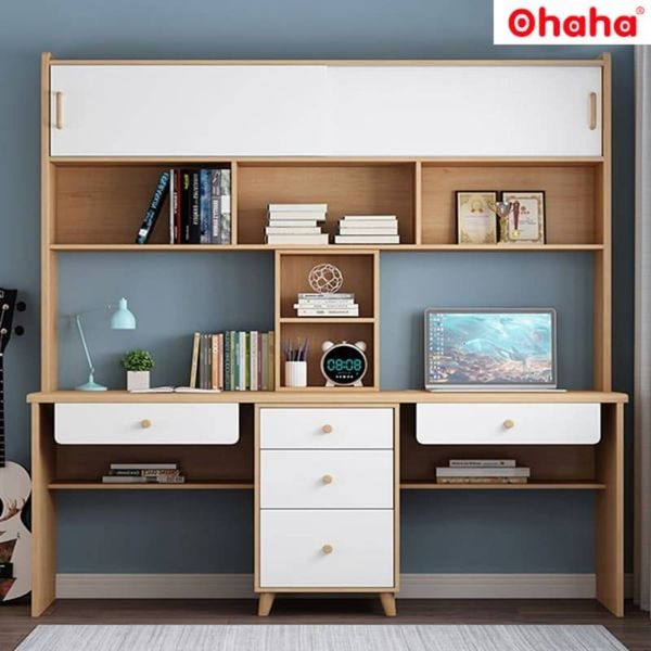 Bàn học chất liệu gỗ công nghiệp hiện đại cho bé